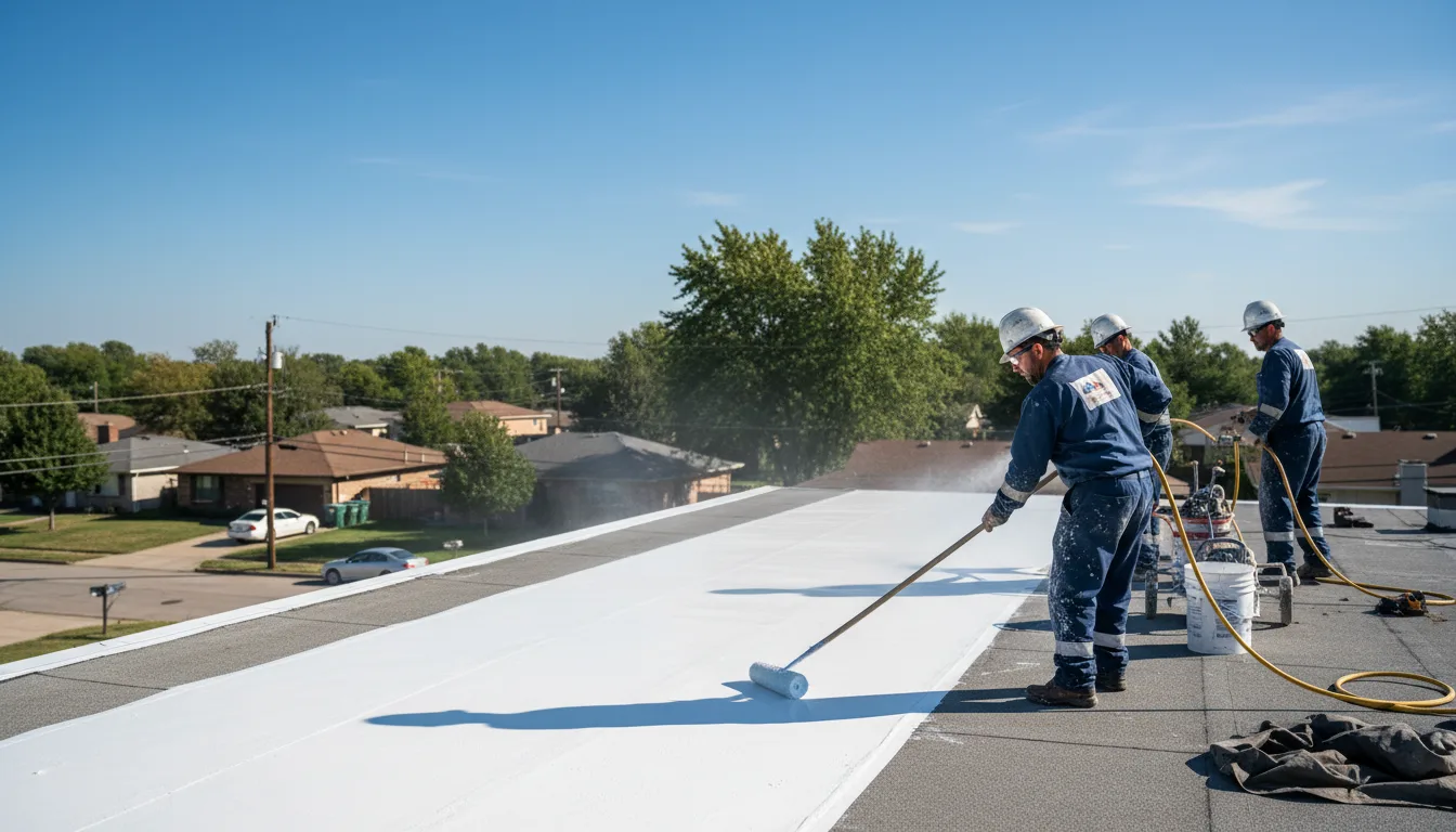 Commercial roof coating in East Fairfield, VT near me